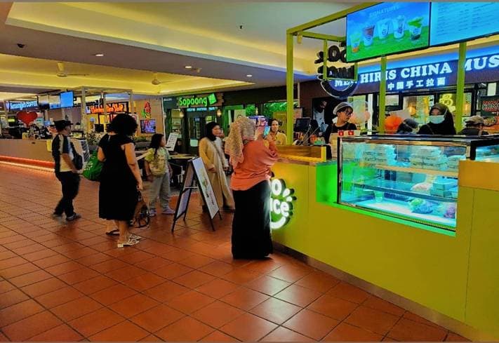 SoJuice menu display at CITTA Mall