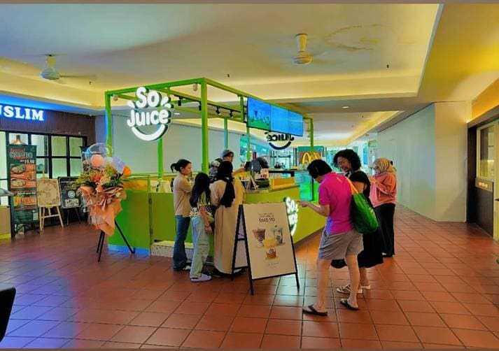 SoJuice kiosk at CITTA Mall