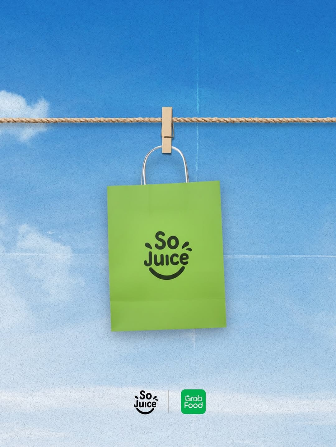 SoJuice branded delivery bag